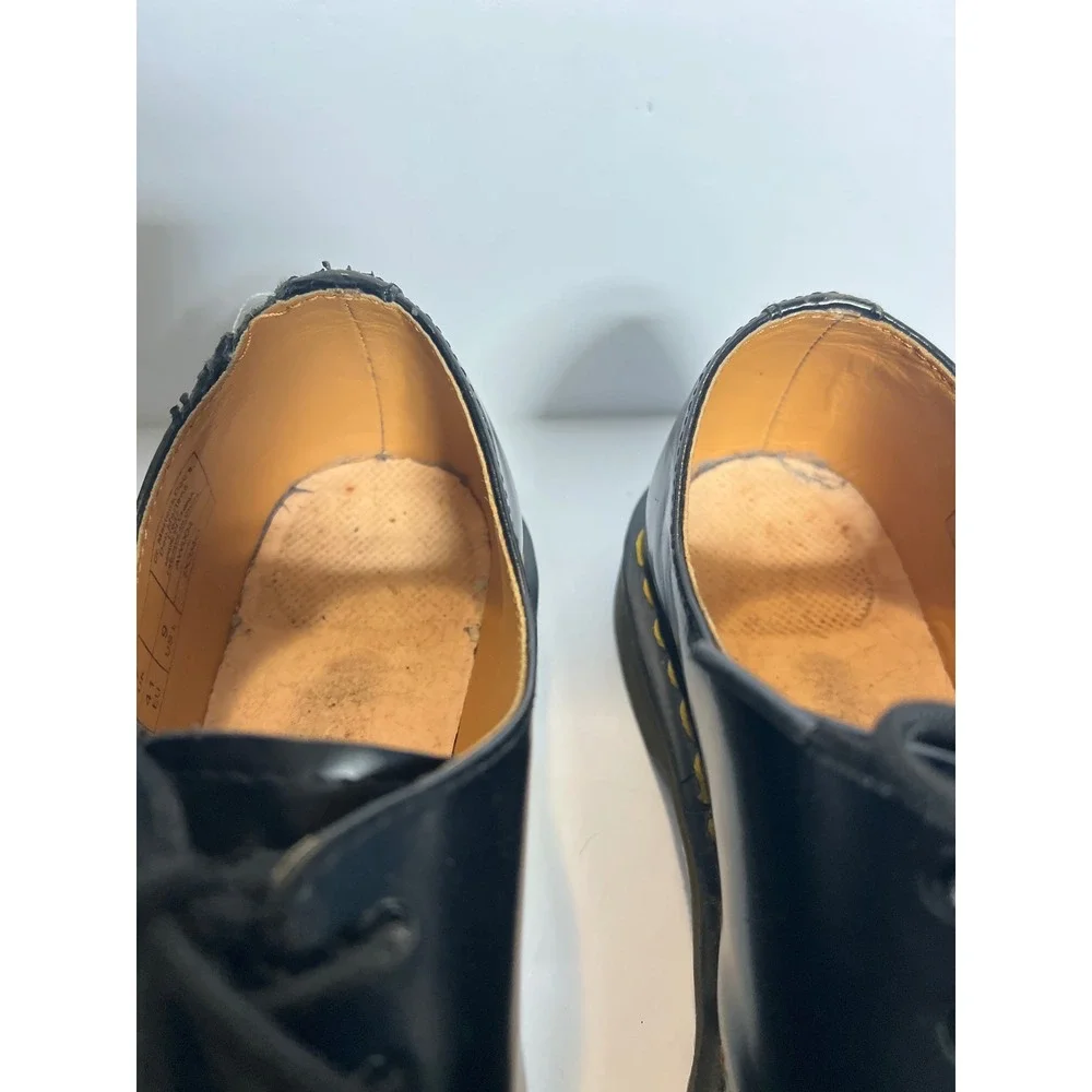 Dr. Martens 1461 Black Smooth Leather 3-Eye Oxford Shoes Mens 8 Womens 9